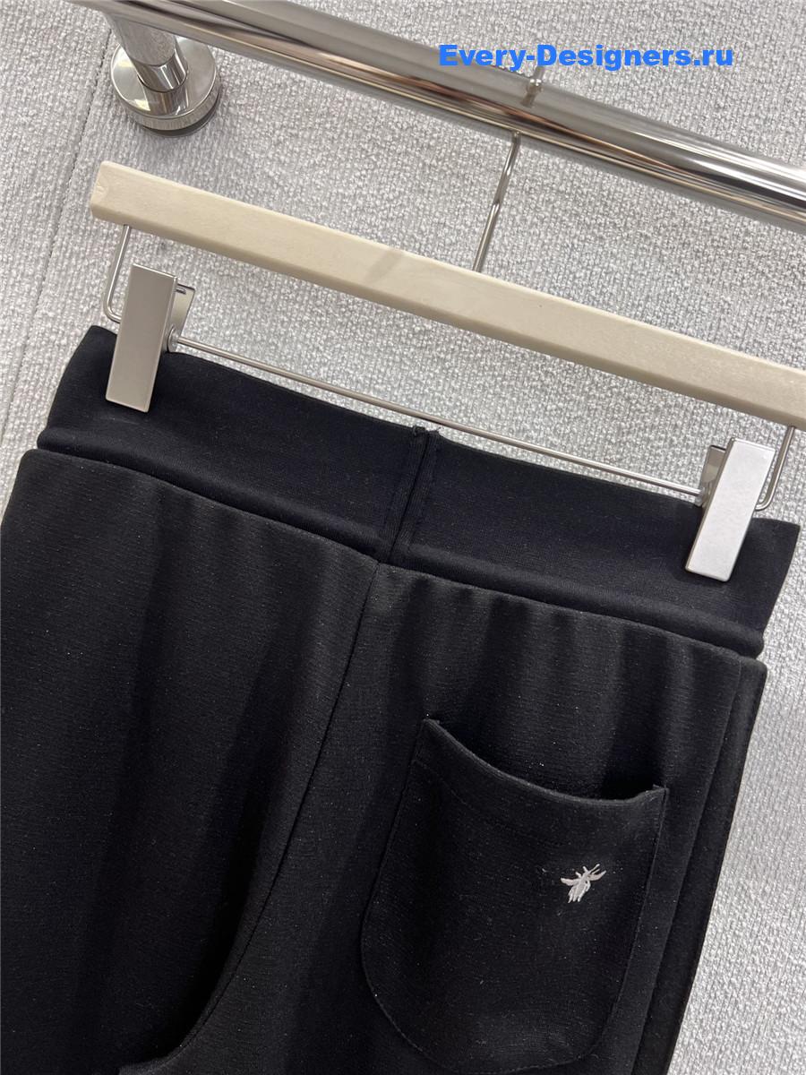 D10r black letter waistband sports pants