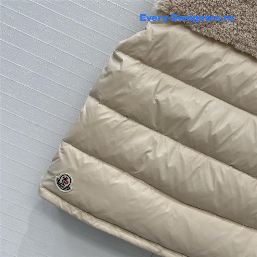 Moncler Brown Planeze Teddy Down Vest