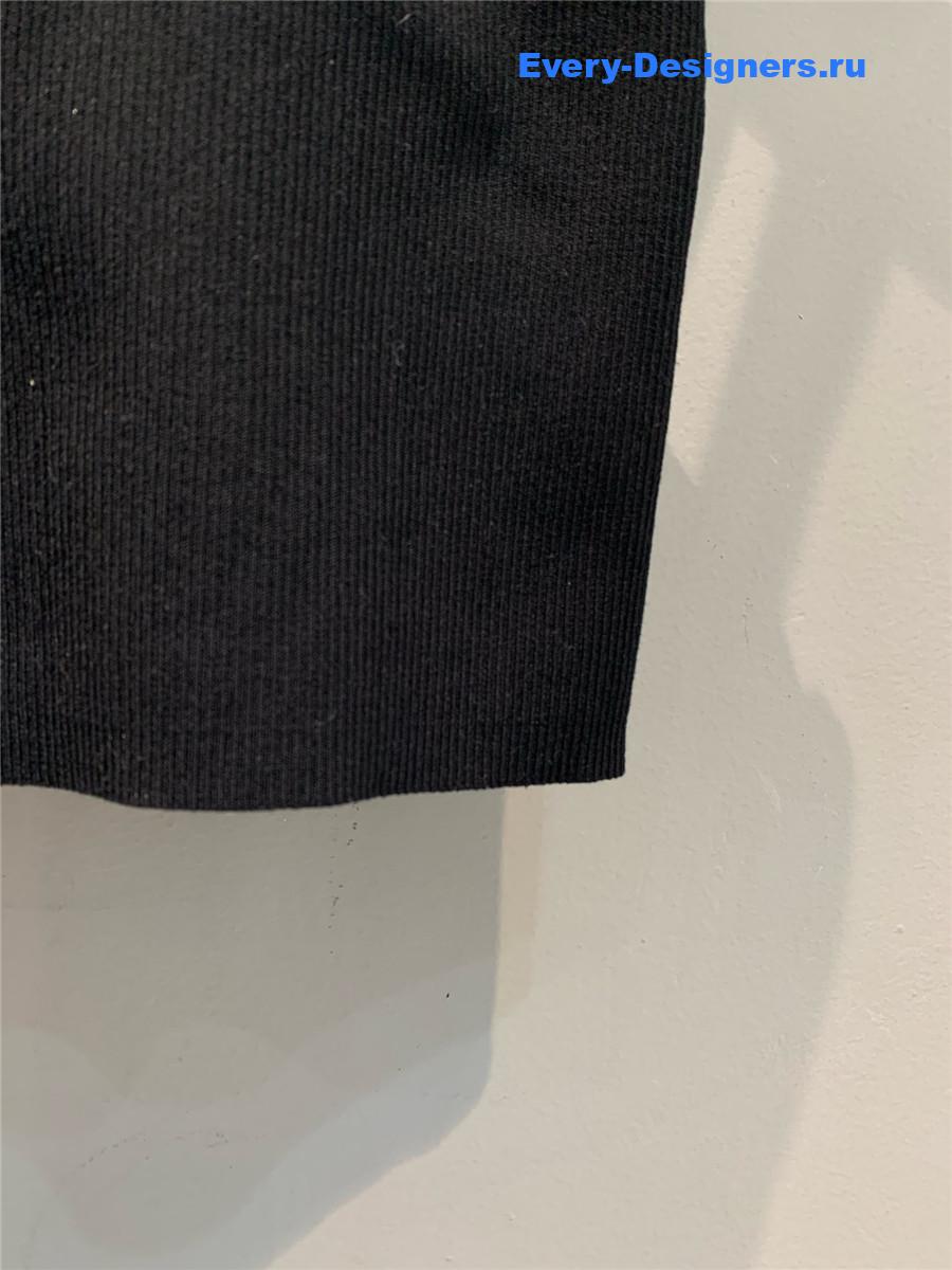 Ce1i*e black logo-embroidered cropped top