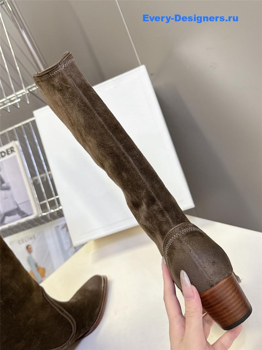 Ce1i*e brown suede knee-high boots
