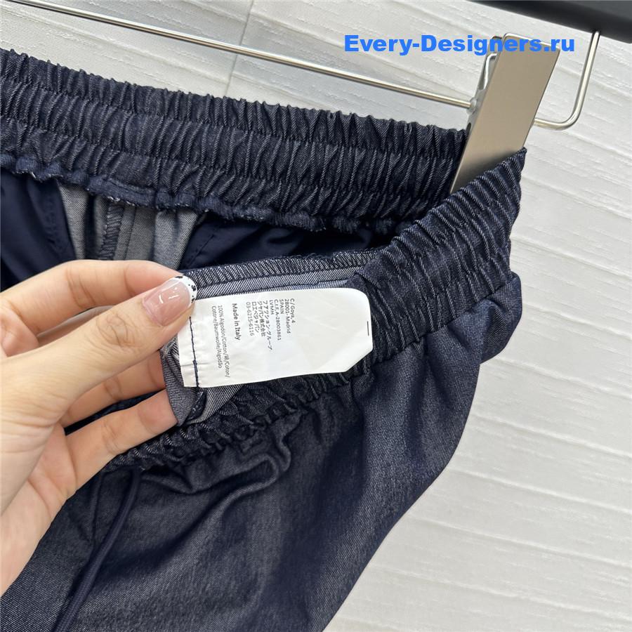 L0ew* blue denim drawstring pants