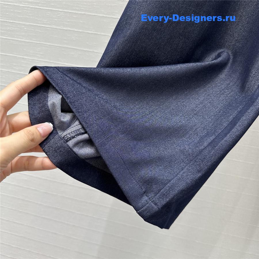 L0ew* blue denim drawstring pants