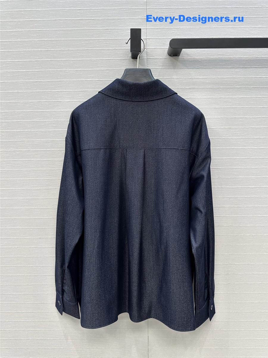 L0ew* shirt in cotton blue