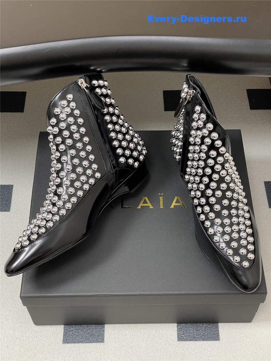 ALAIA Studded Leather Ankle Boot