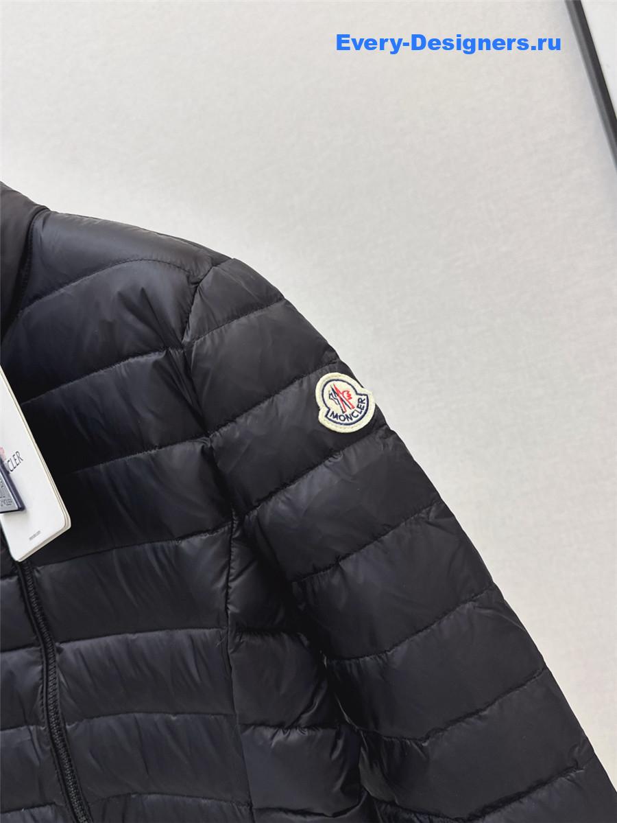 Moncler Black Abderos Short Down Jacket
