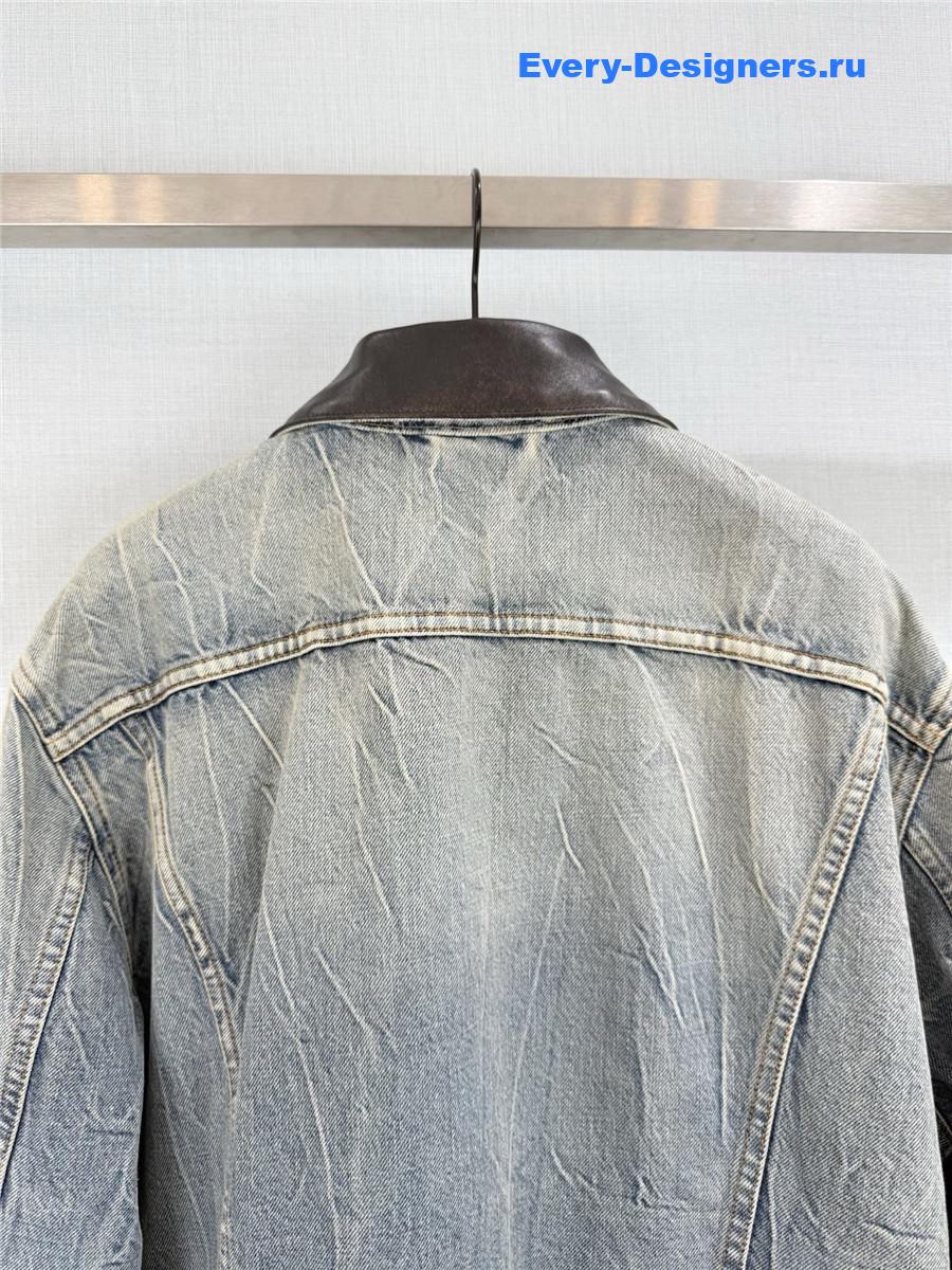 Miu Miu Light Blue Denim Blouson Jacket