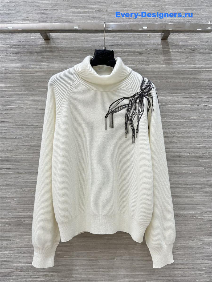 BC White Cashmere Hooded Set