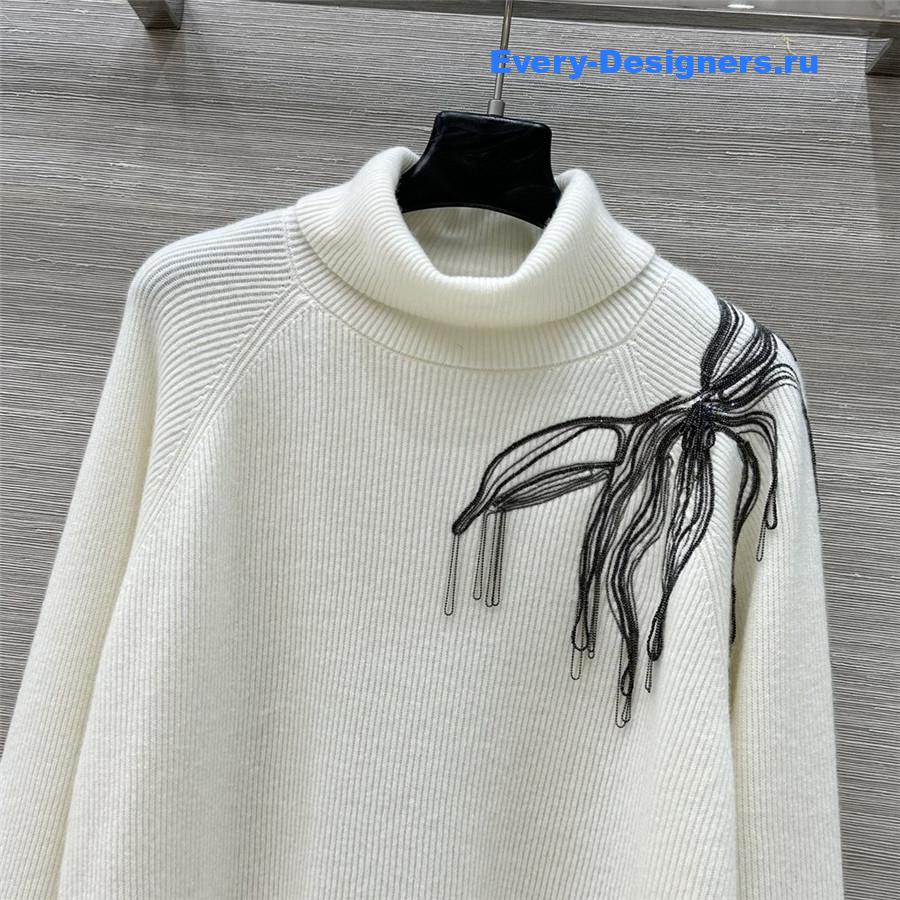 BC White Cashmere Hooded Set