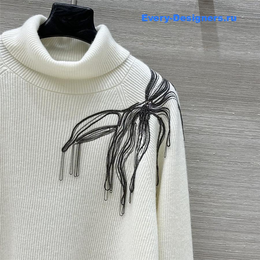 BC White Cashmere Hooded Set