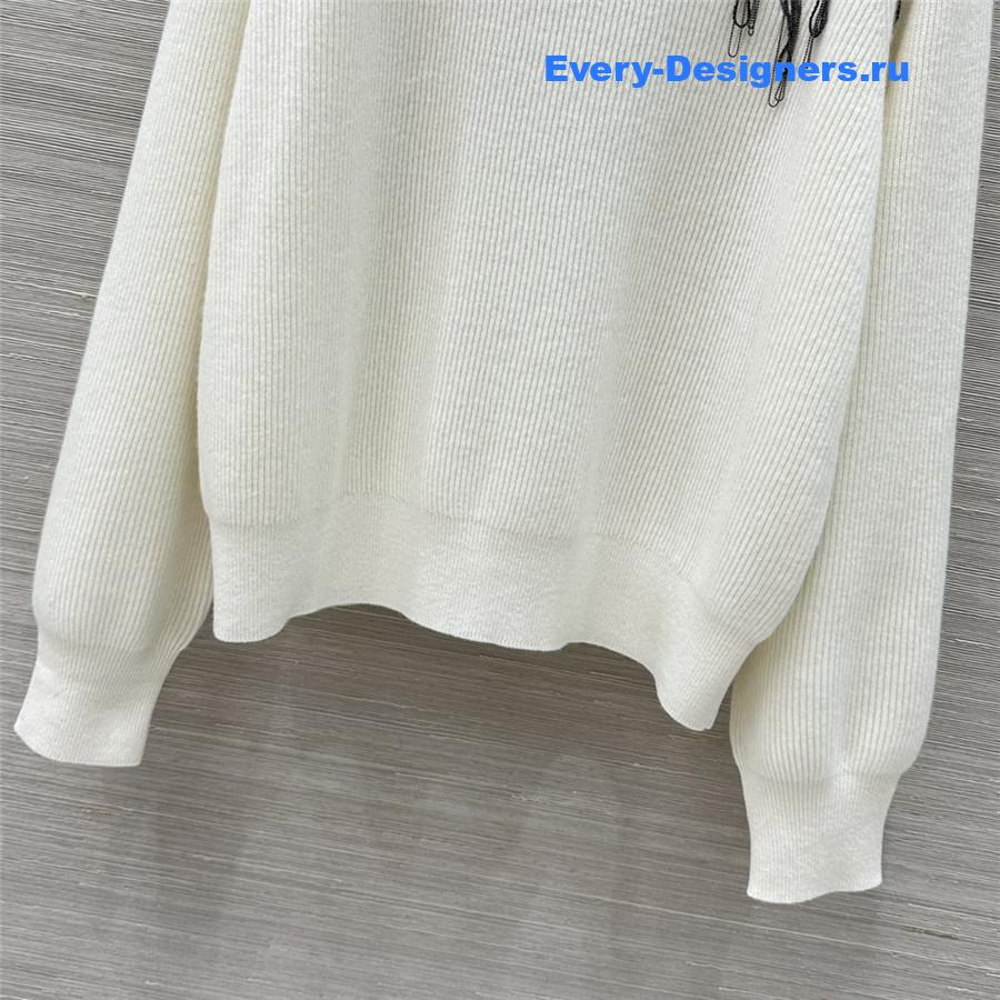 BC White Cashmere Hooded Set