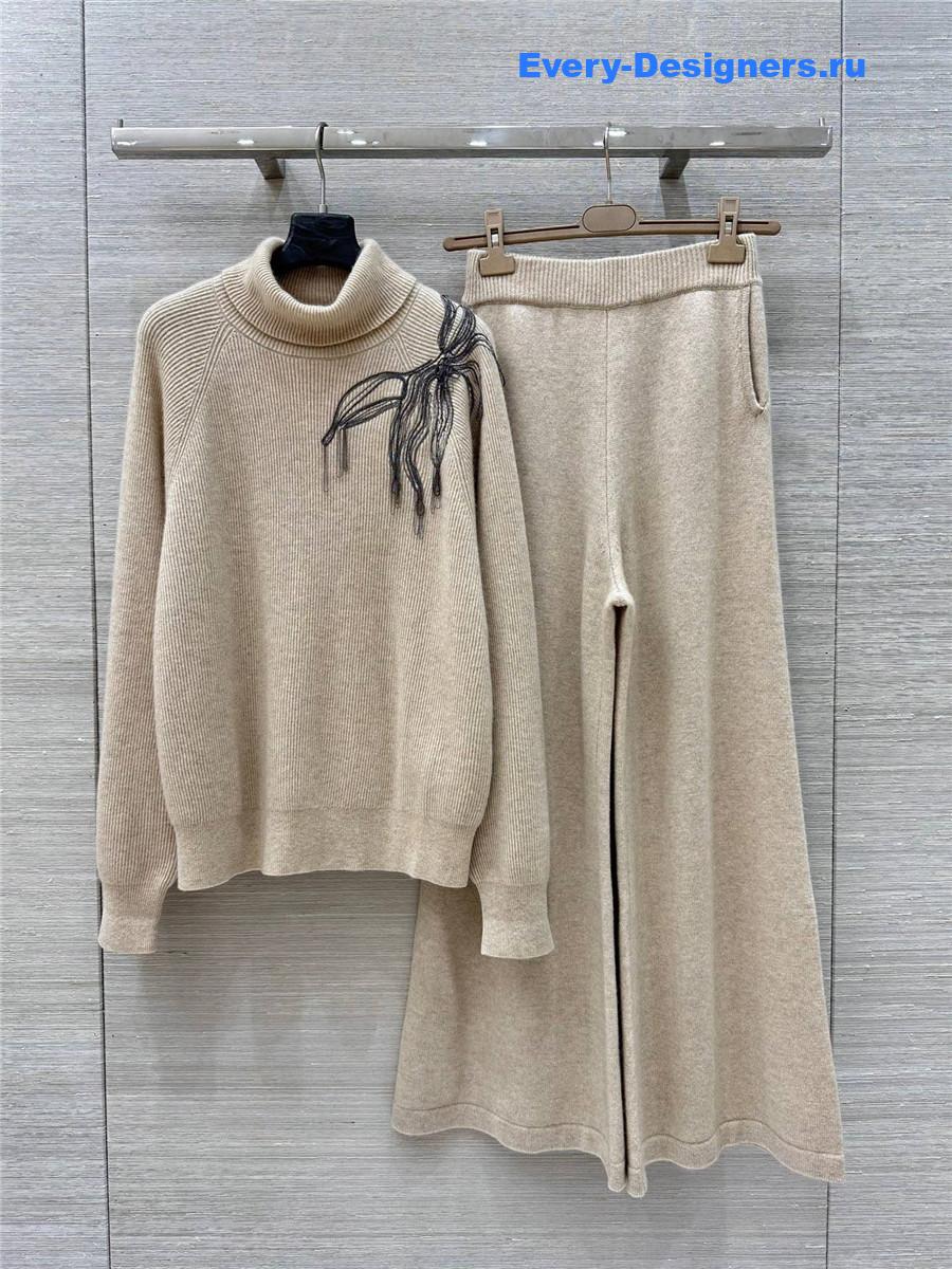 BC Beige Cashmere Hooded Set