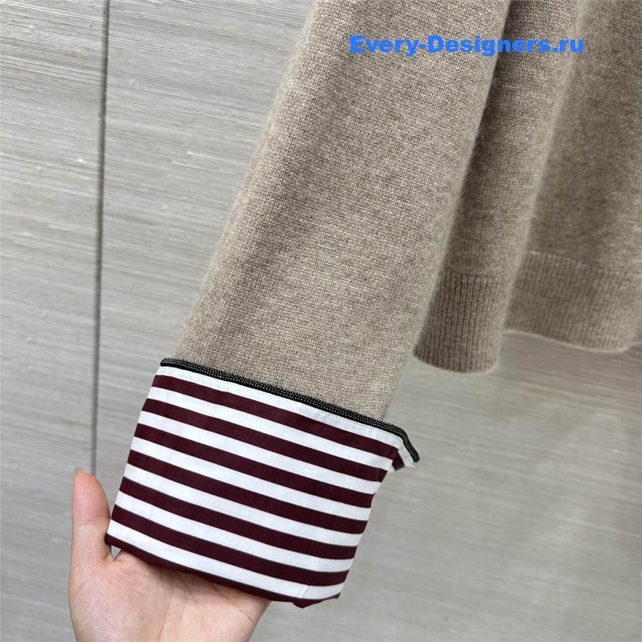 BC Striped Cashmere Turtleneck