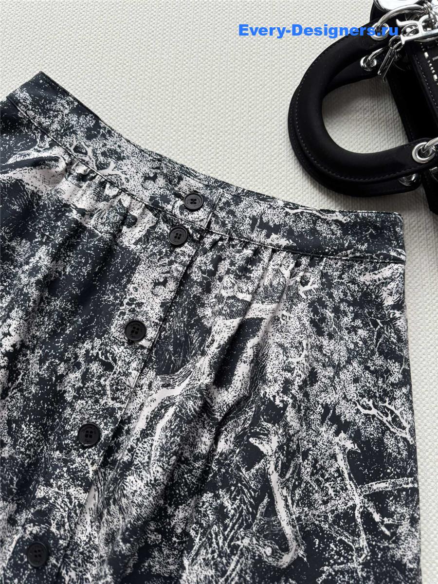 D10r D10riviera mid-length belted skirt