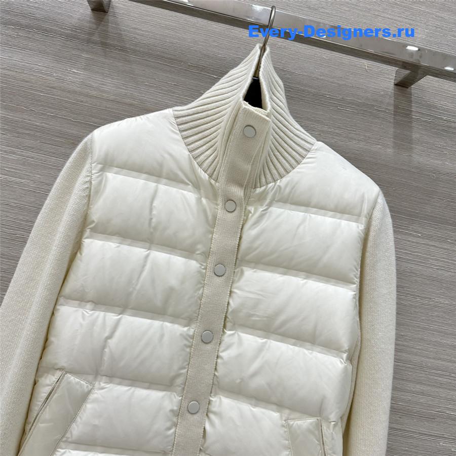 L0r0 P1ana white ivory besset down vest