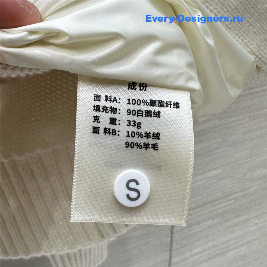 L0r0 P1ana white ivory besset down vest