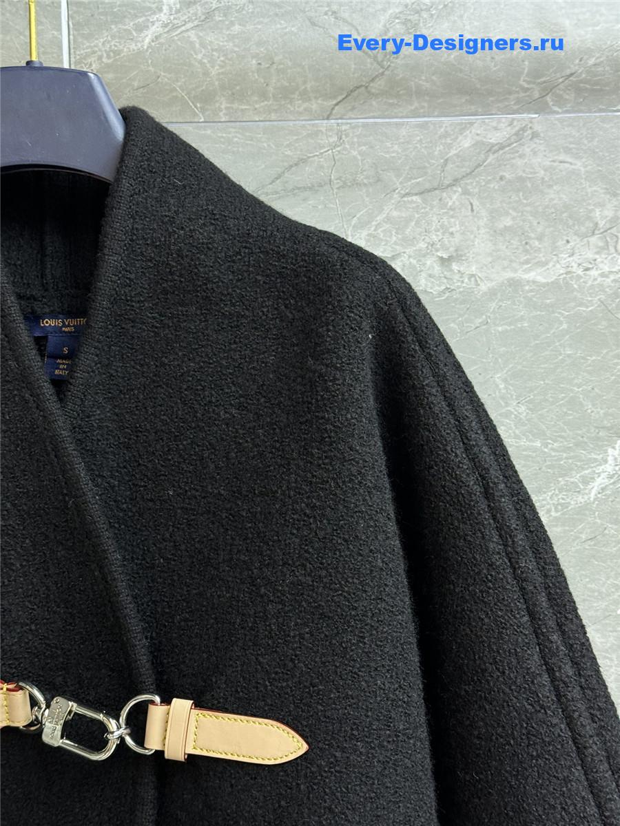 l0vis Vvtt0n black utility clip cardigan