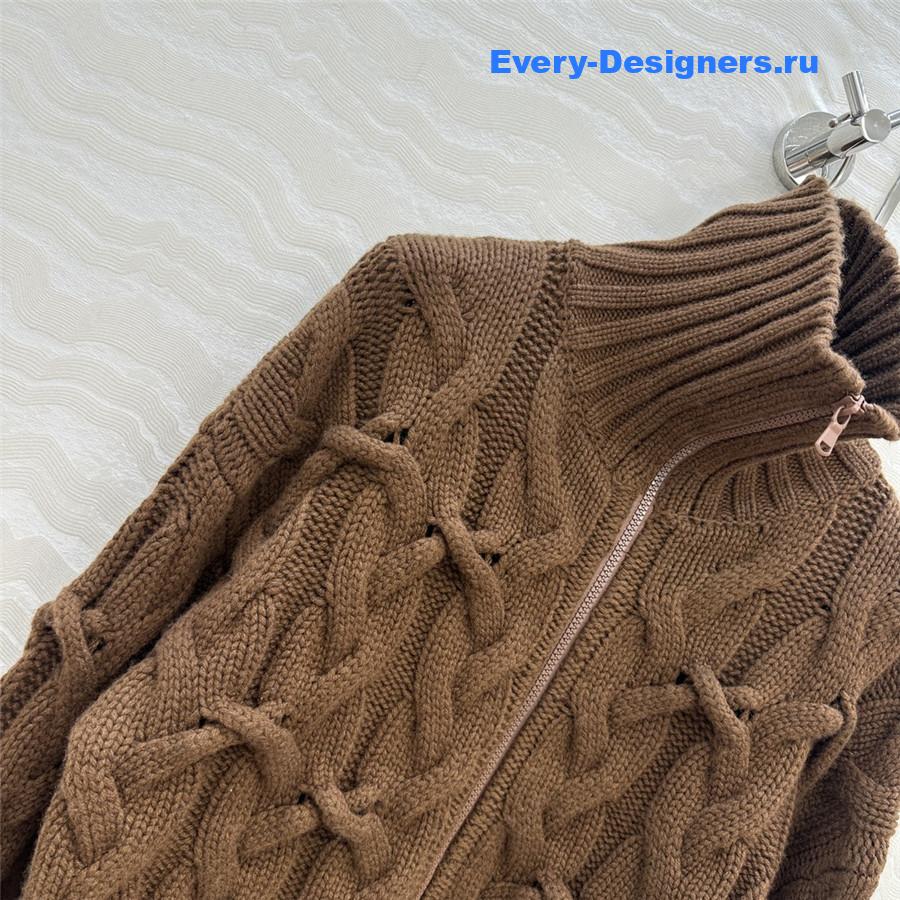 BC Alpaca Cashmere Zip-Up Cardigan