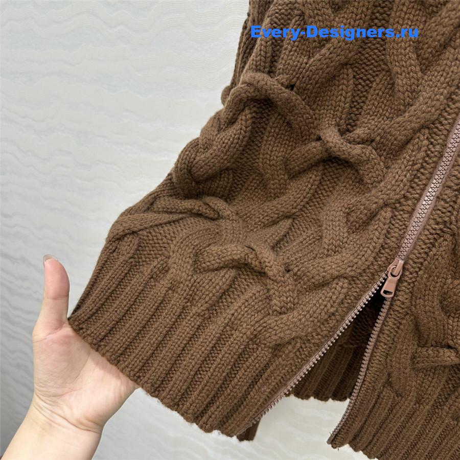 BC Alpaca Cashmere Zip-Up Cardigan