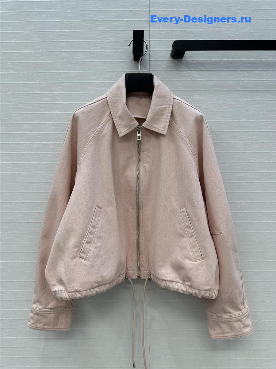 L0ew* denim pink trapeze jacket
