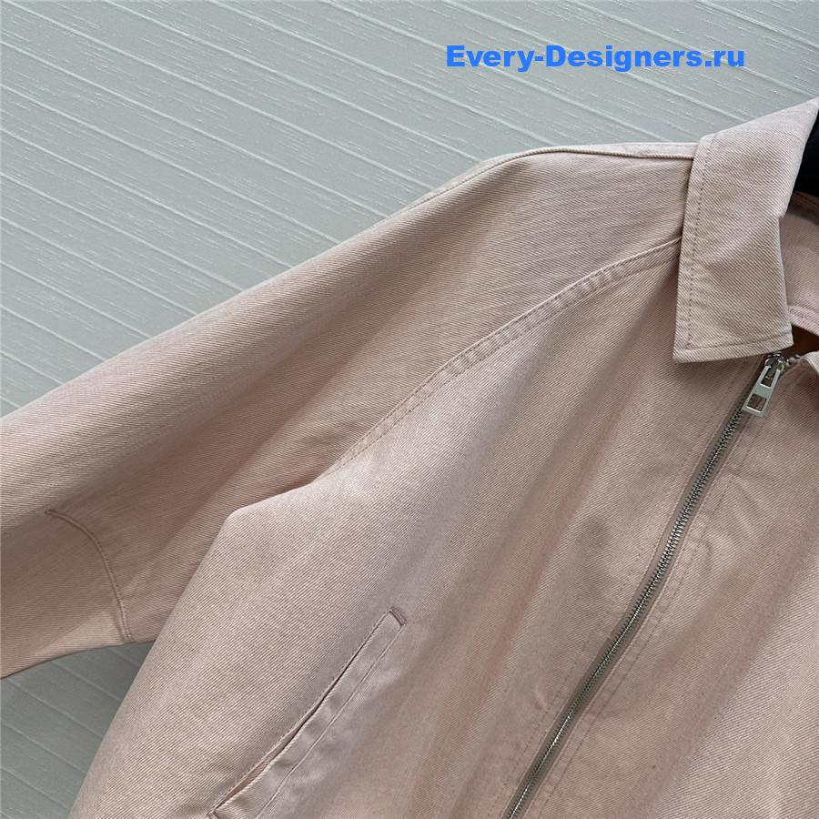 L0ew* denim pink trapeze jacket