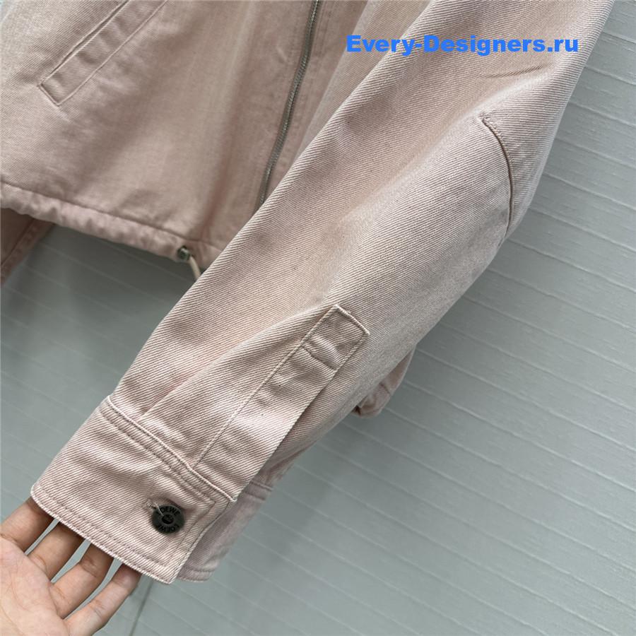 L0ew* denim pink trapeze jacket