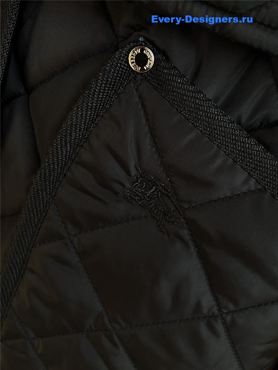 Bv*b*rry quilted nylon jacket in black