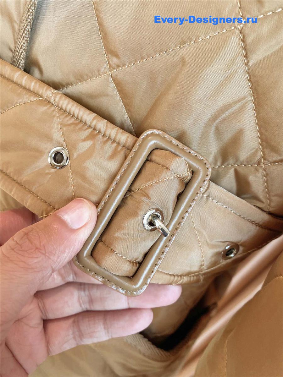 Bv*b*rry quilted nylon jacket in beige