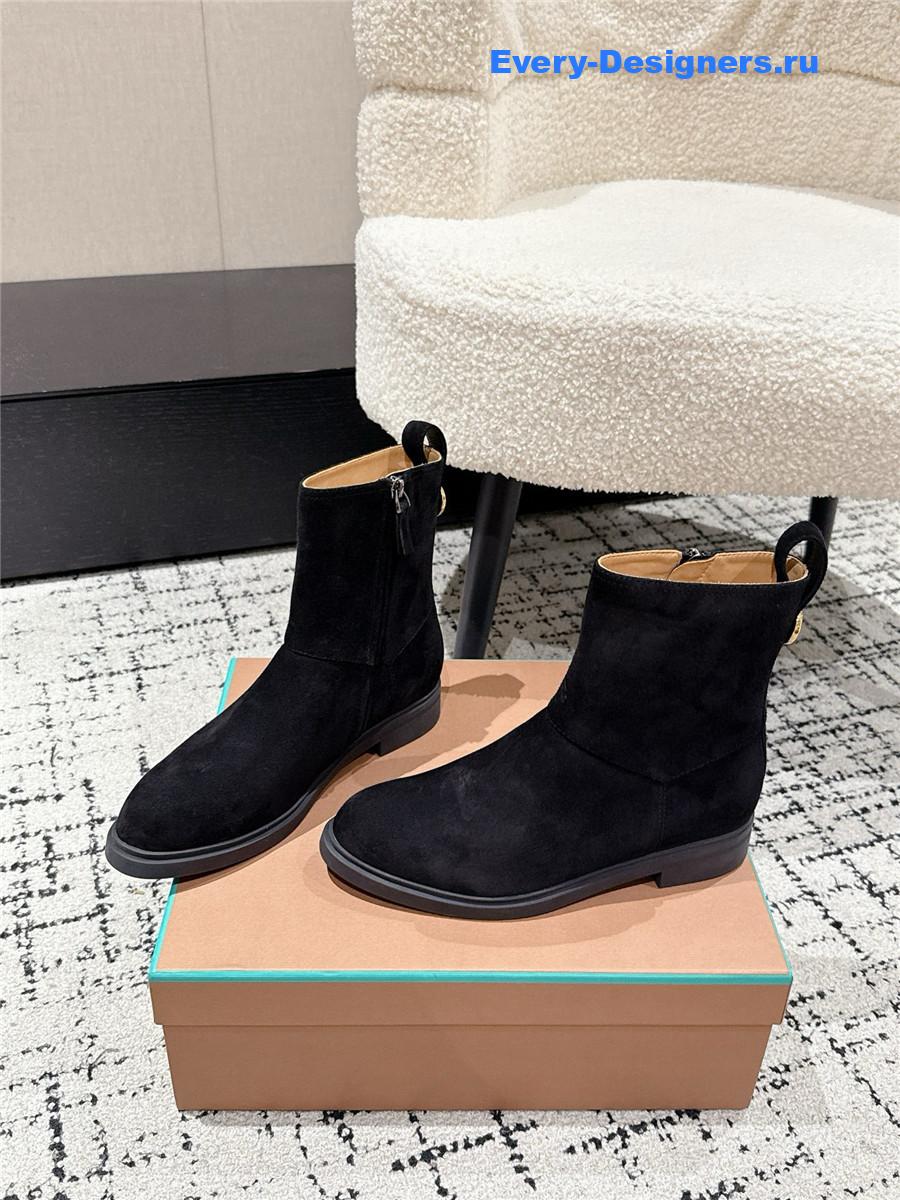 L0r0 P1ana  kilda black suede ankle boots