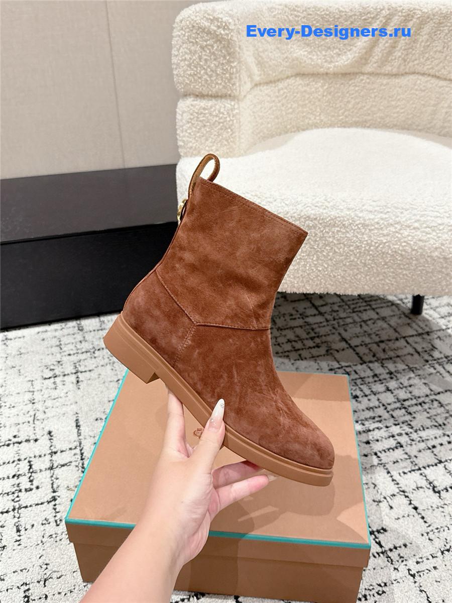 L0r0 P1ana  kilda brown suede ankle boots