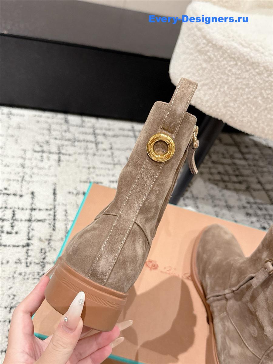 L0r0 P1ana  kilda gray suede ankle boots