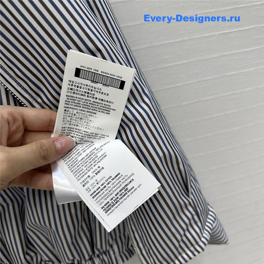 Pra*a striped poplin blouson jacket