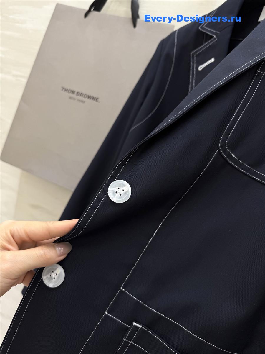 Thom Browne Elongated Patch Pocket Jacket With Pants Sets