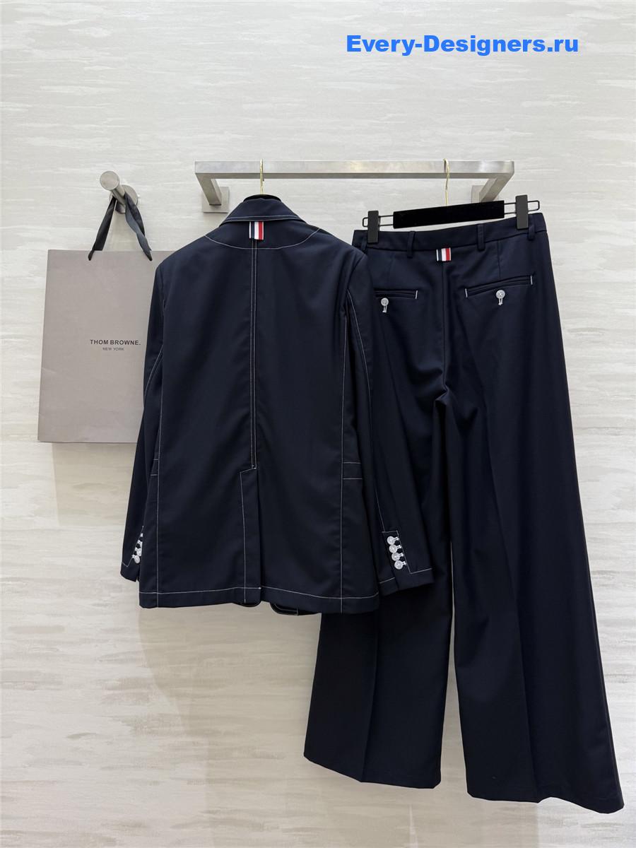 Thom Browne Elongated Patch Pocket Jacket With Pants Sets