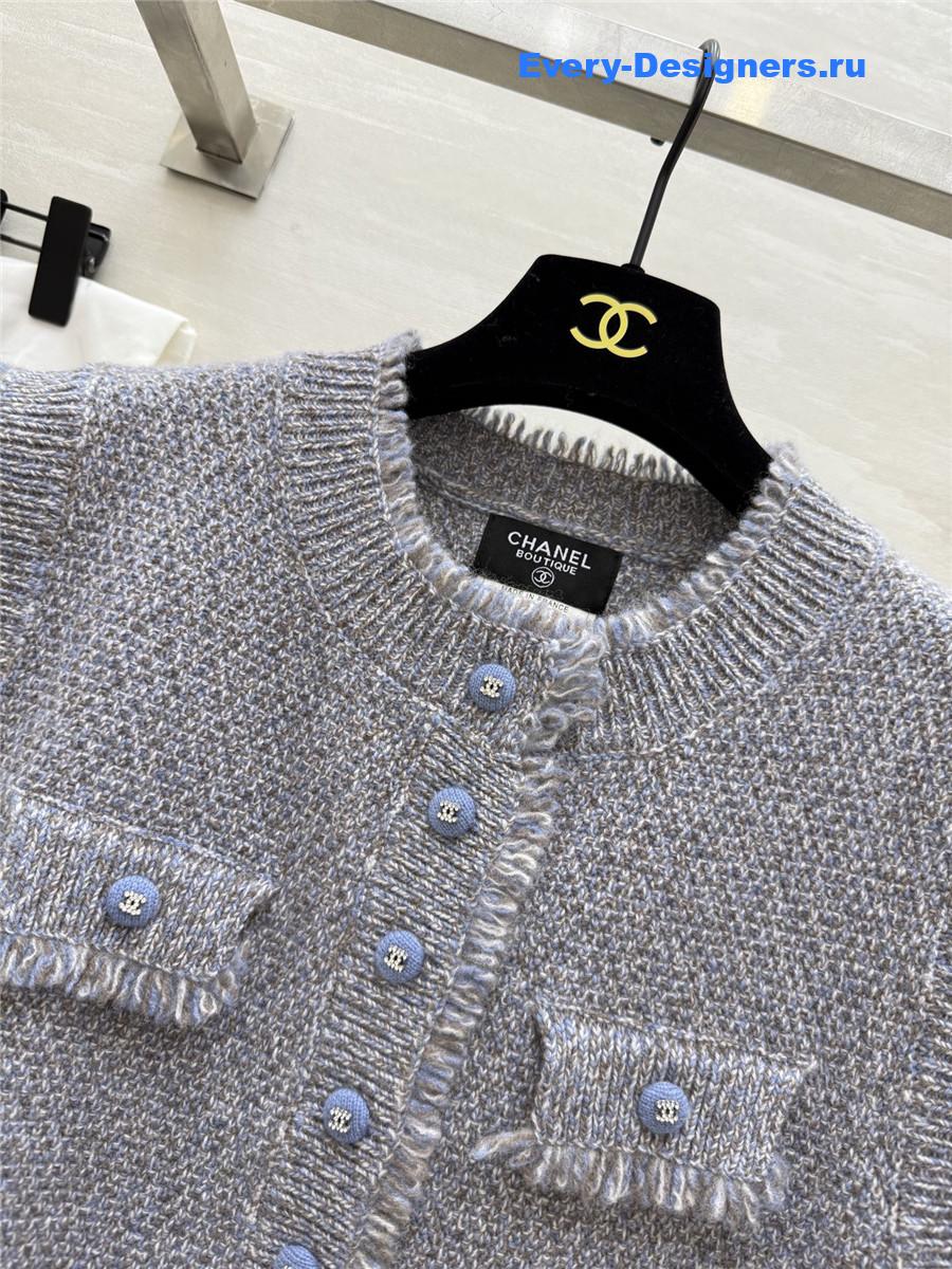 Ch**el grey wool vest