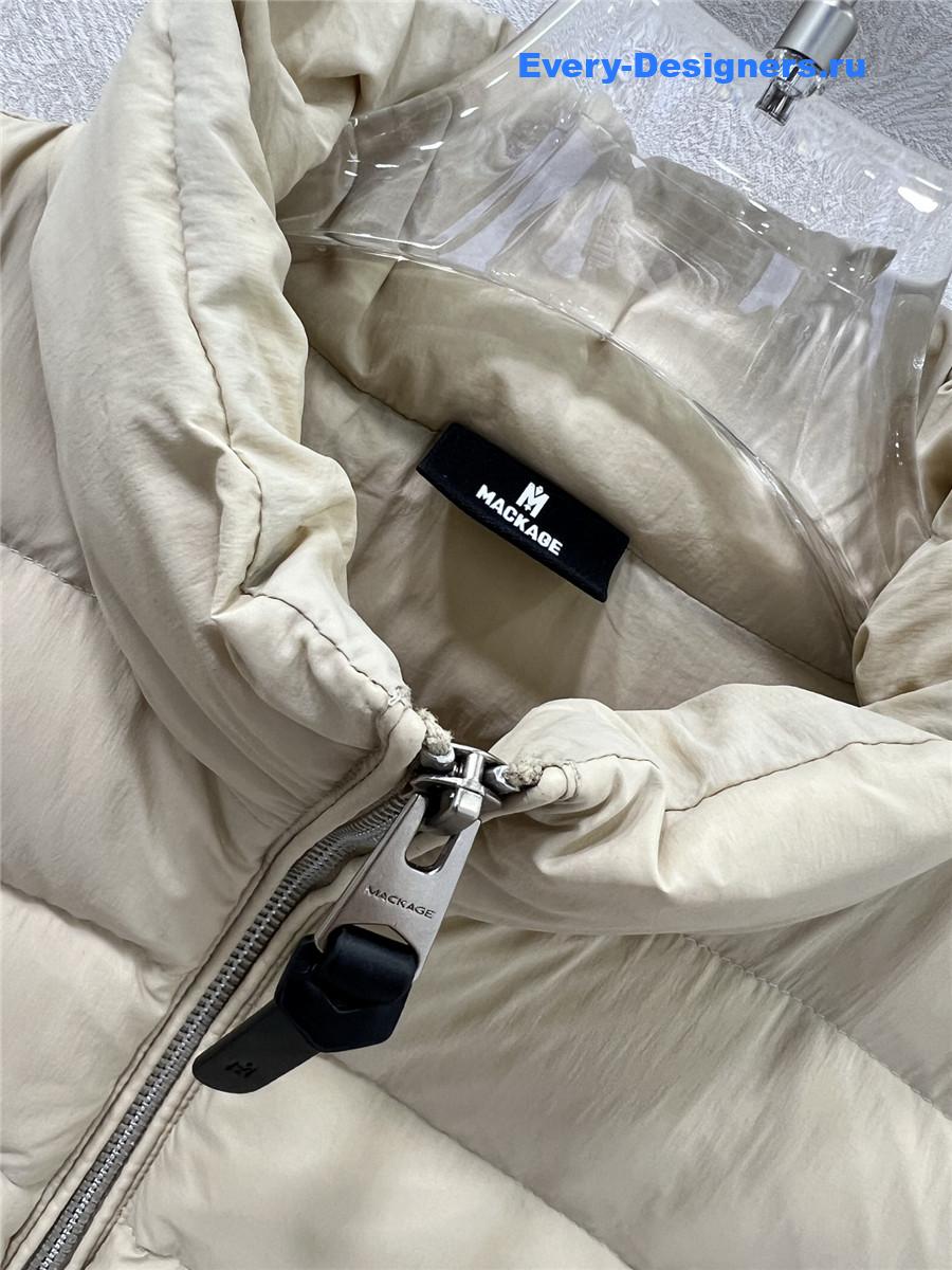 Moncler Beige Padded Wool Zip-Up Cardigan