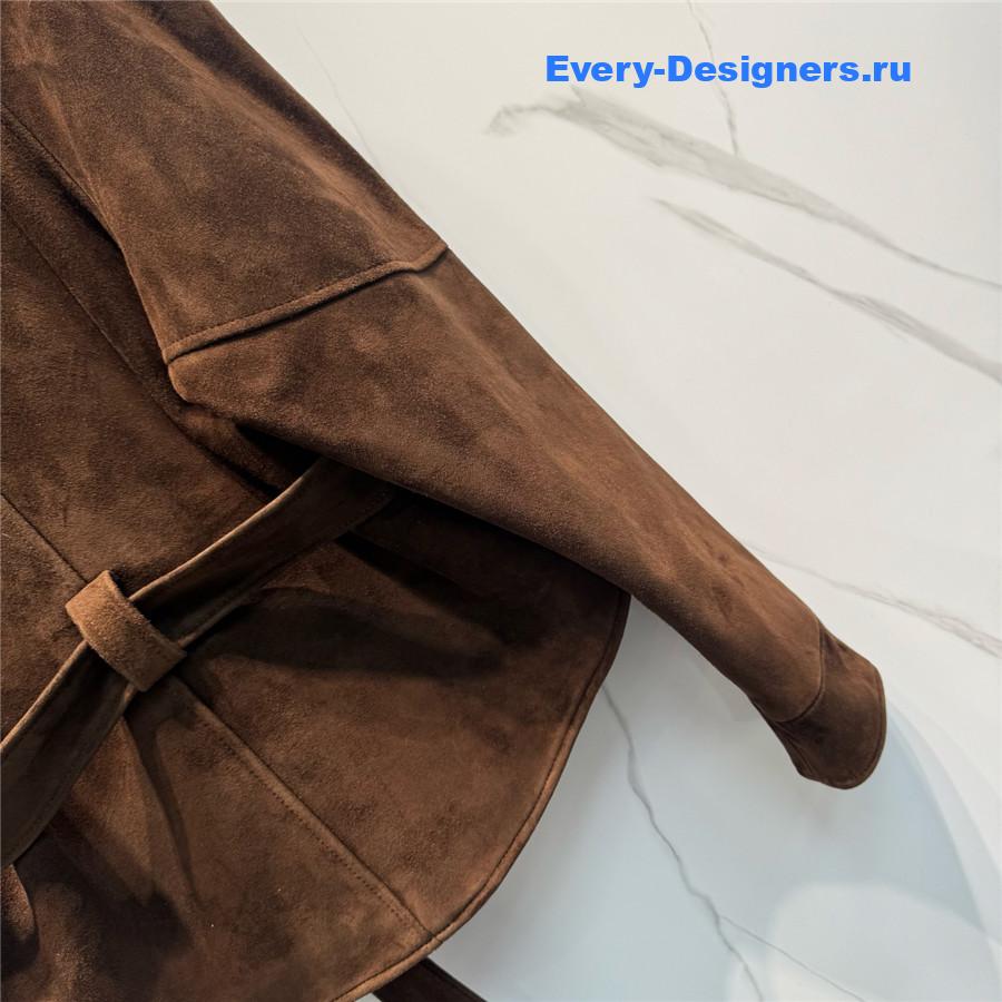 The R0w women’s suede leather jacket