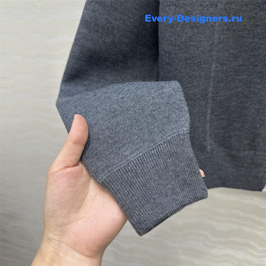 Pra*a dark grey wool hooded jacket