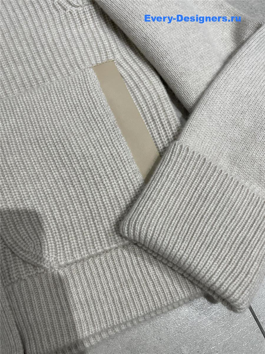 L0r0 P1ana mink collar cashmere coat