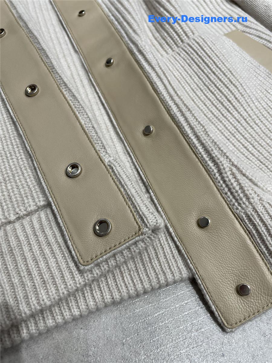 L0r0 P1ana mink collar cashmere coat