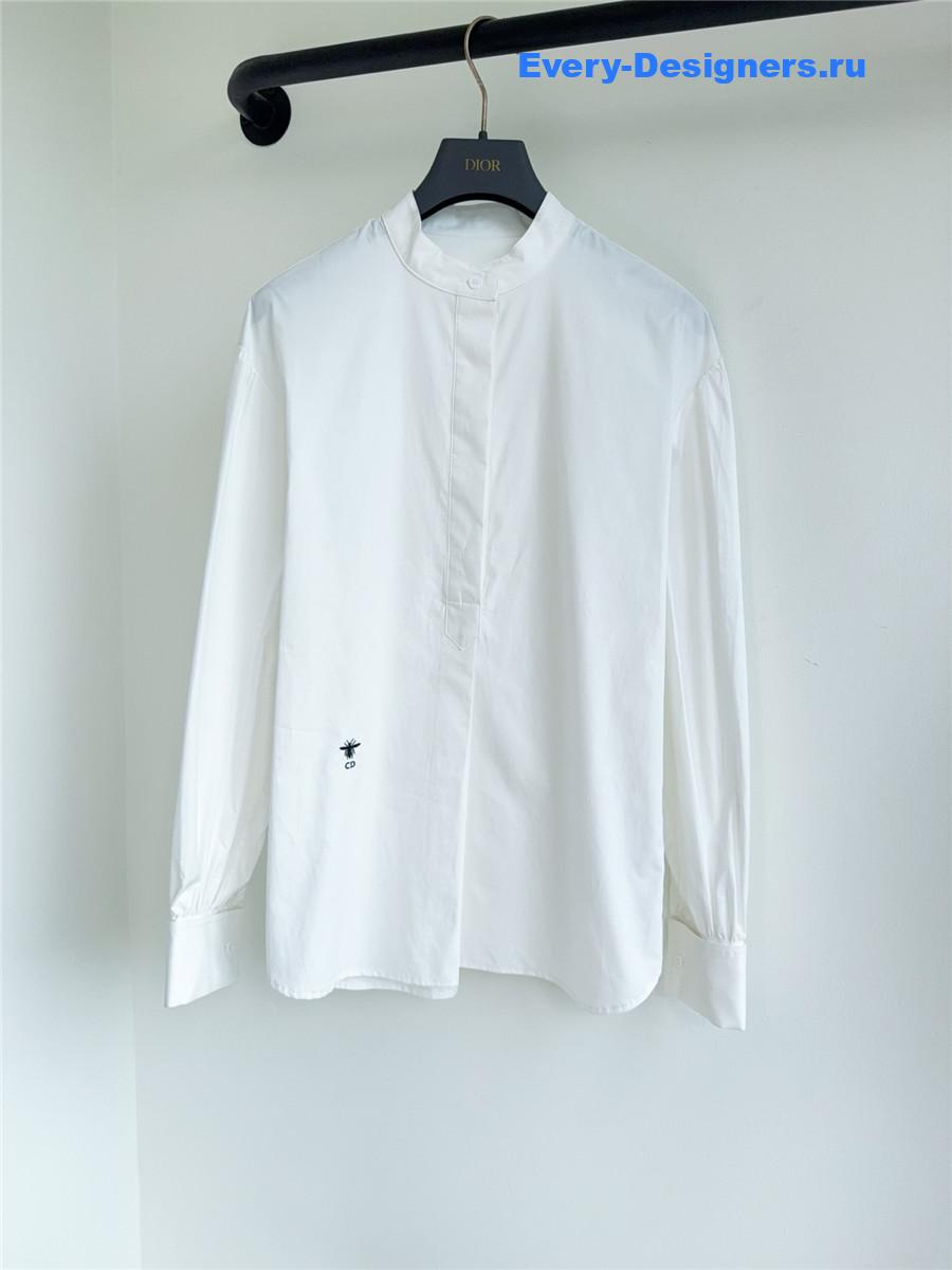 D10r white cotton shirt with bee