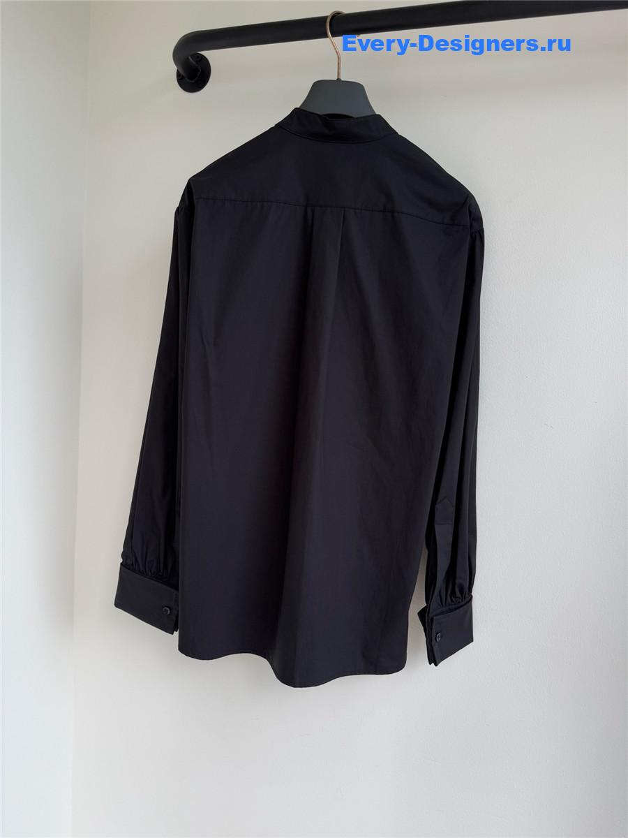 D10r black cotton shirt with bee