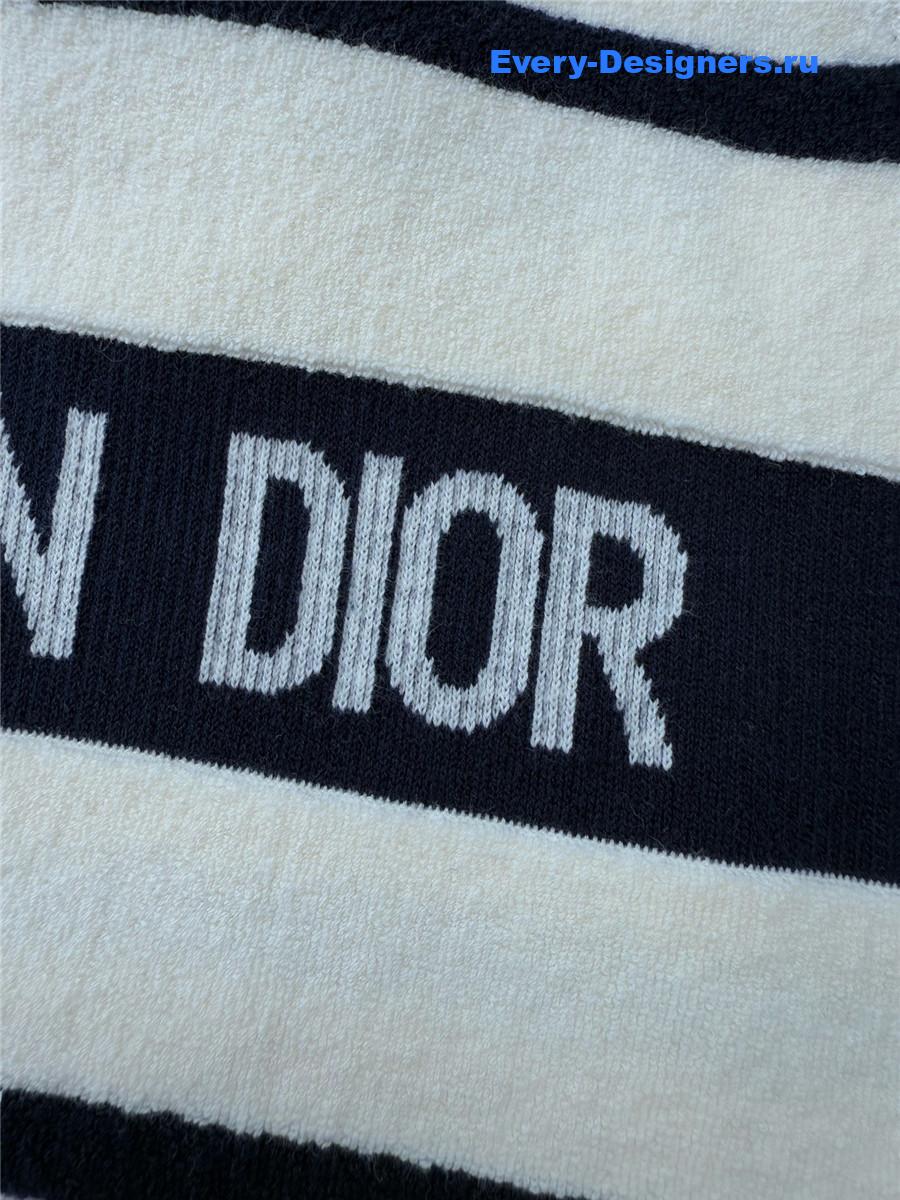 D10r denim blue & white d-stripes cardigan