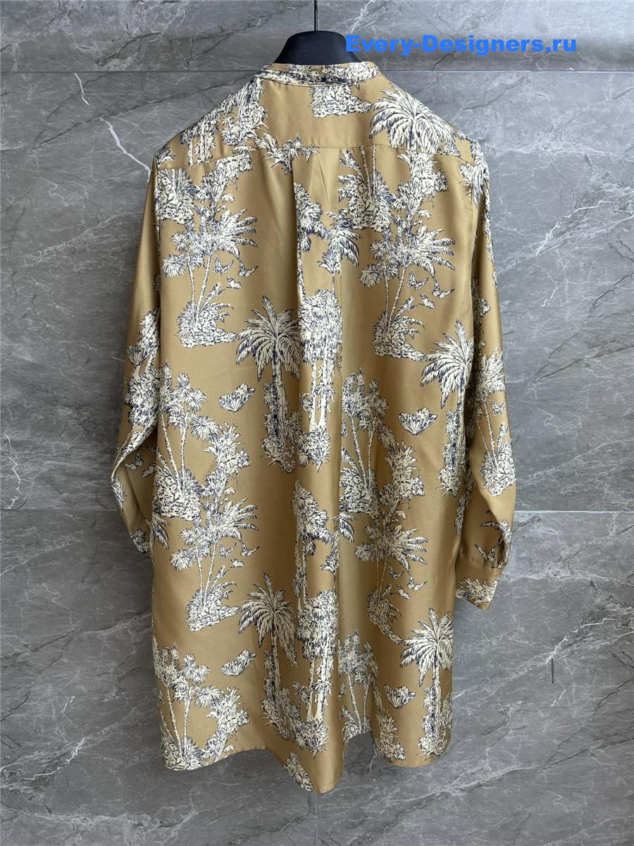 D10r D10riviera long silk blouse