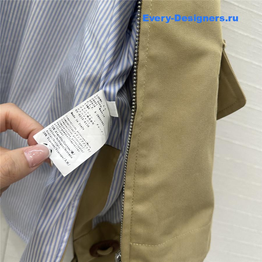 L0ew* brown cotton hooded parka