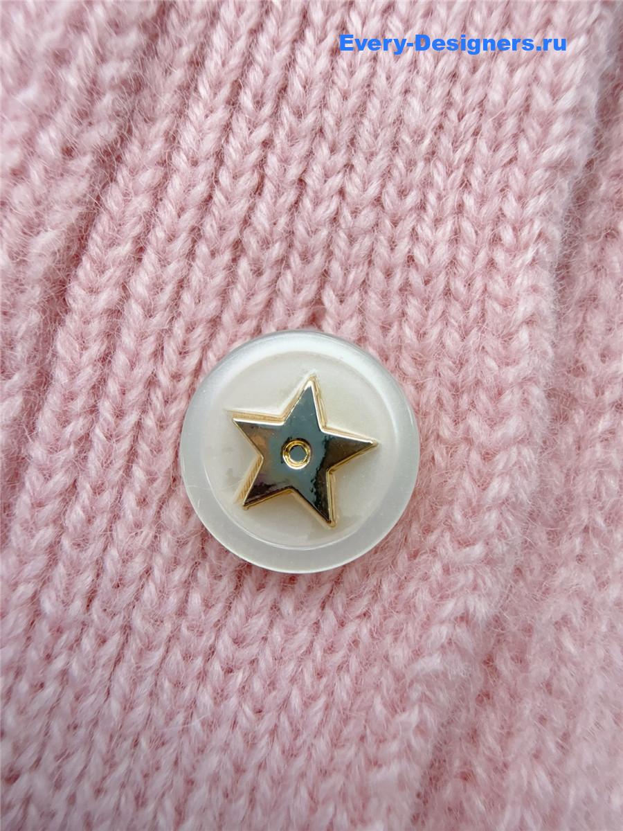 D10r button v neck pink cardigan