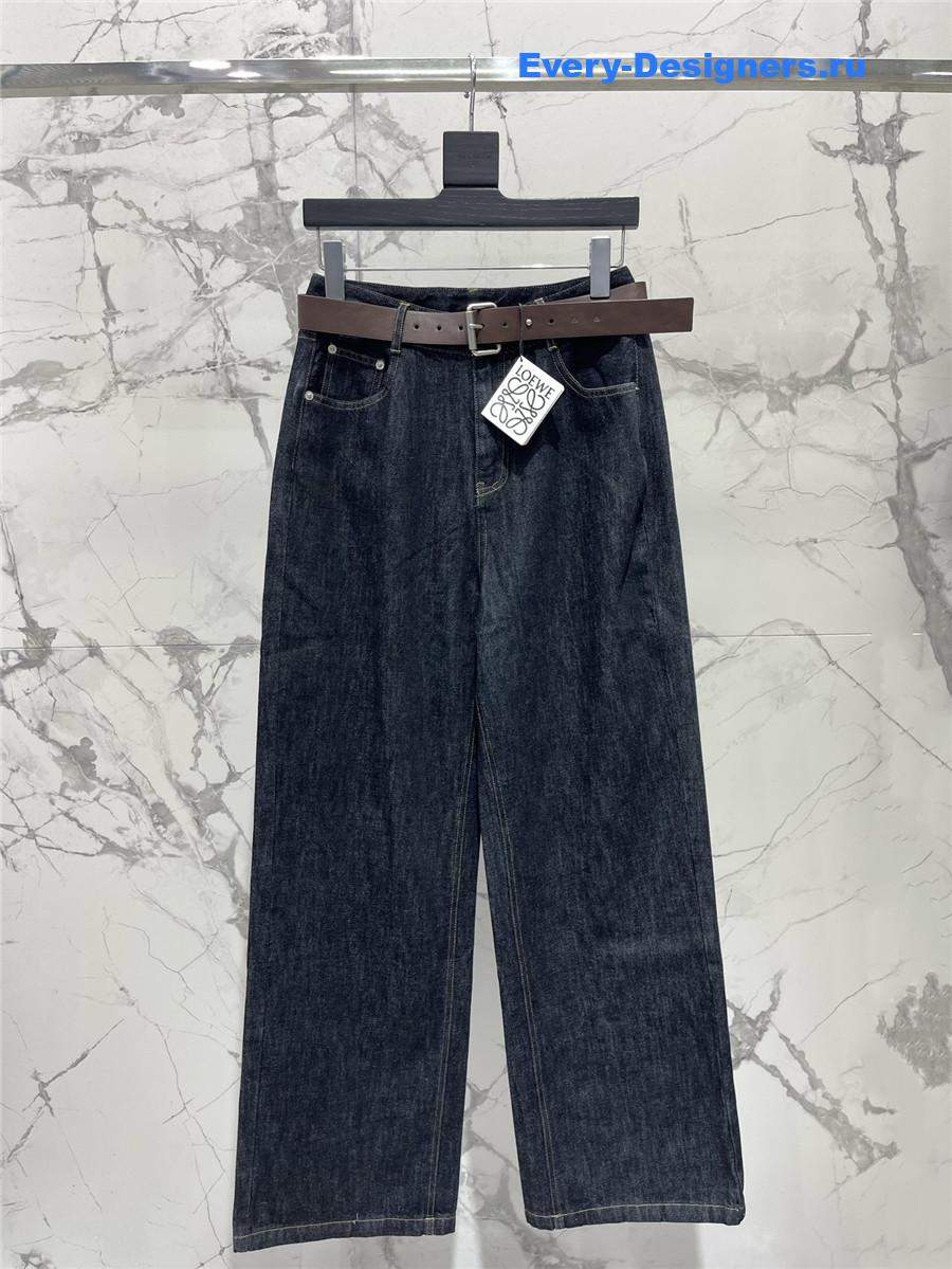 L0ew* blue wide-leg jeans