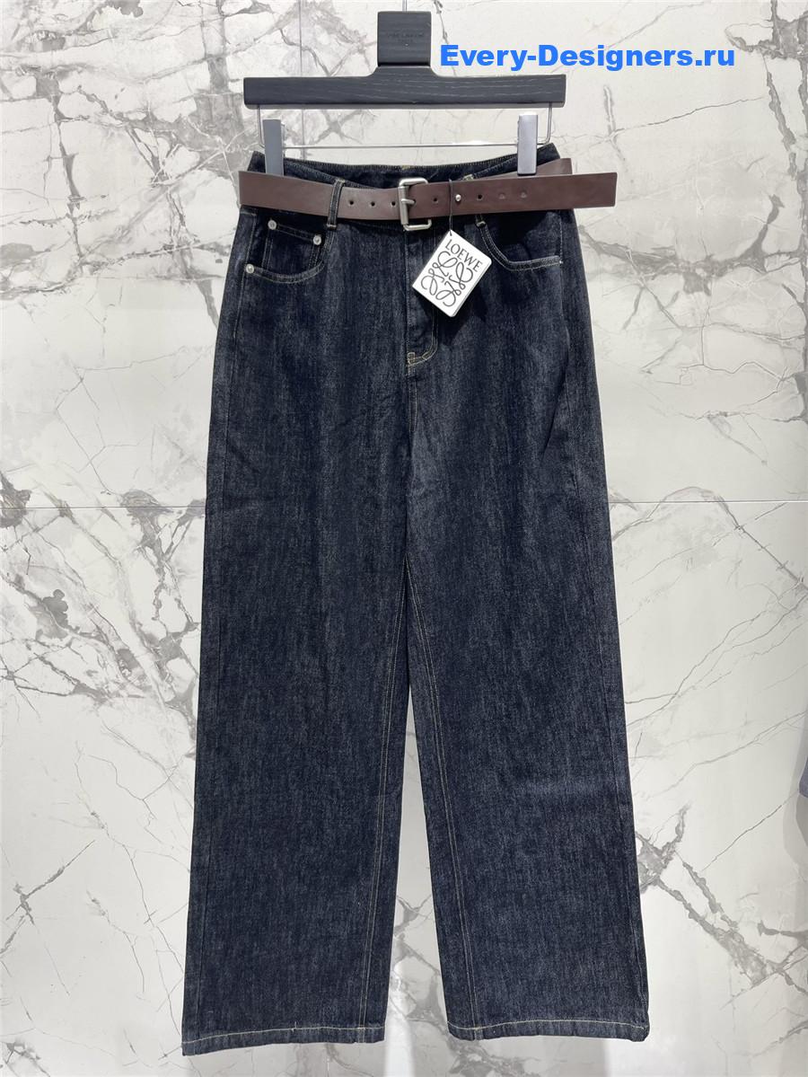 L0ew* blue wide-leg jeans