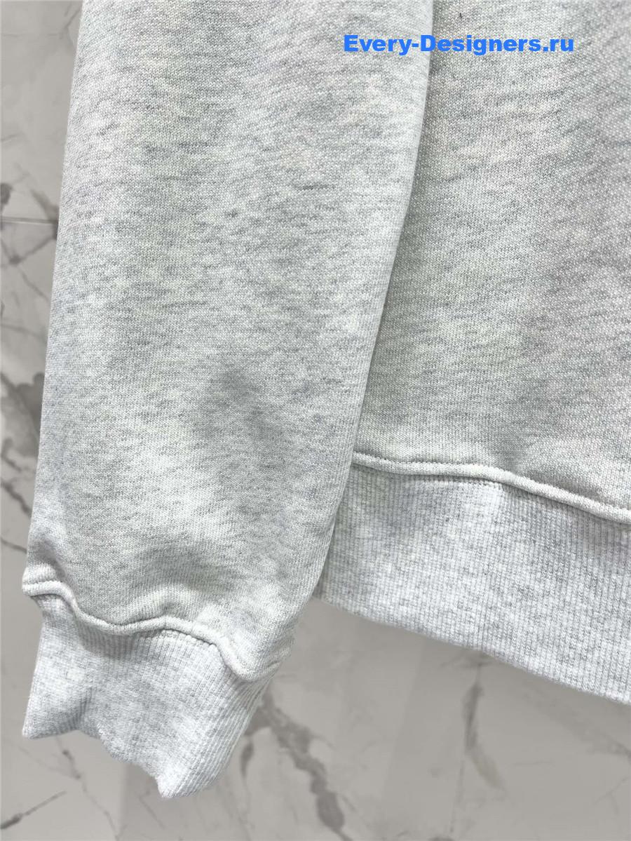 Sa1nt Lau*nt grey cotton hoodie