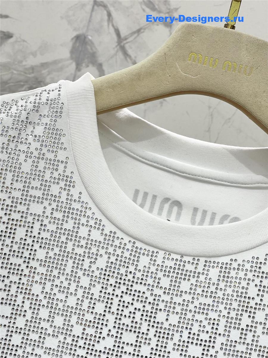 Miu Miu Sequin Crewneck Dress