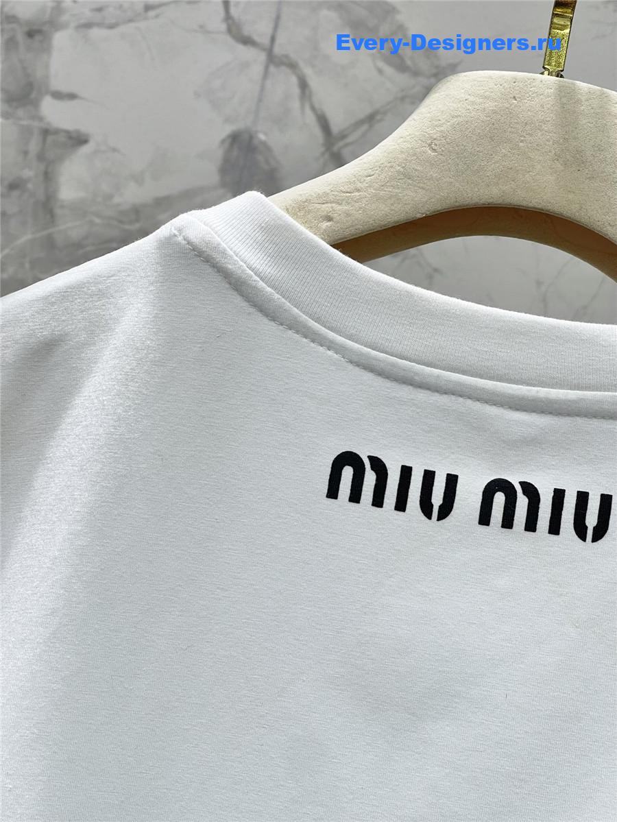 Miu Miu Sequin Crewneck Dress